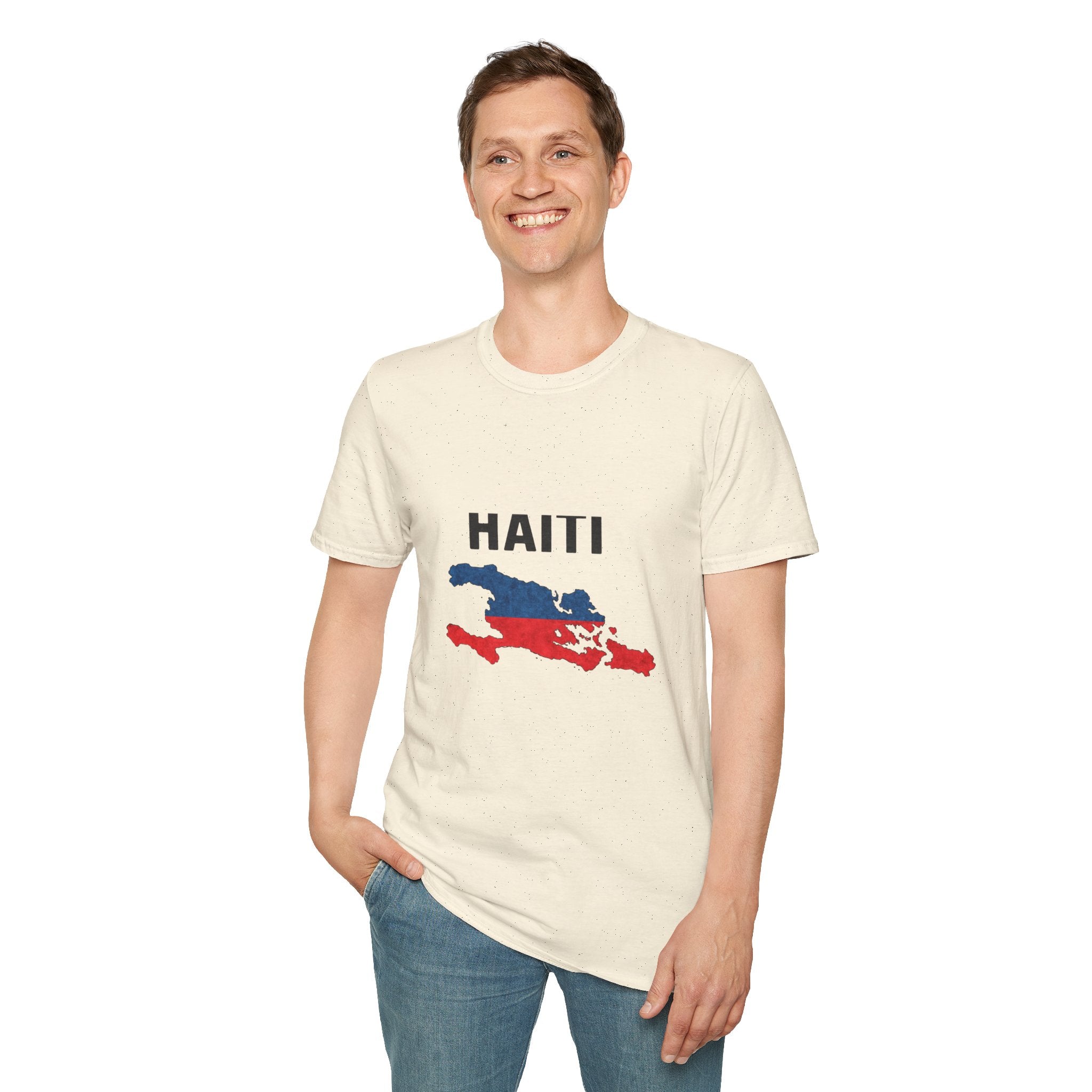 Haiti Flag Map T-Shirt — Patriotic Haiti Map Tee