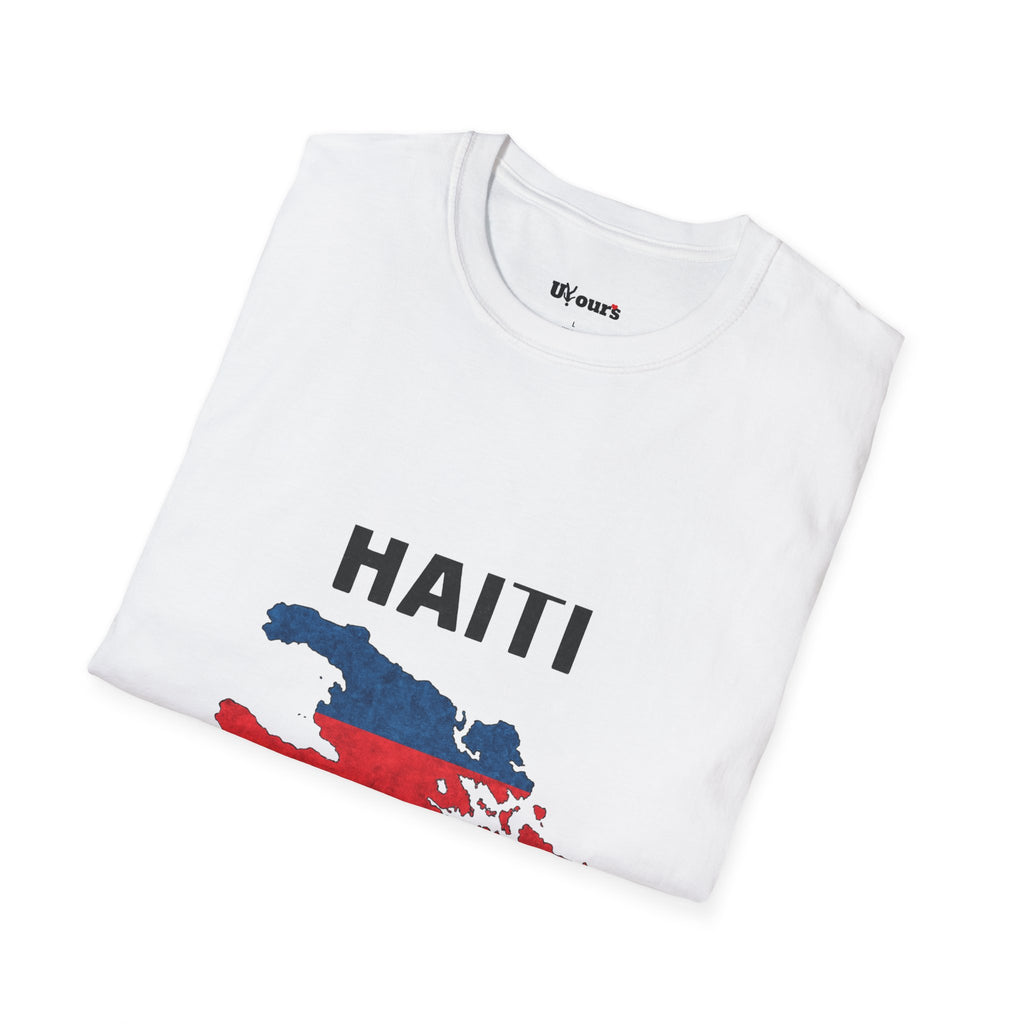 Haiti Flag Map T-Shirt — Patriotic Haiti Map Tee
