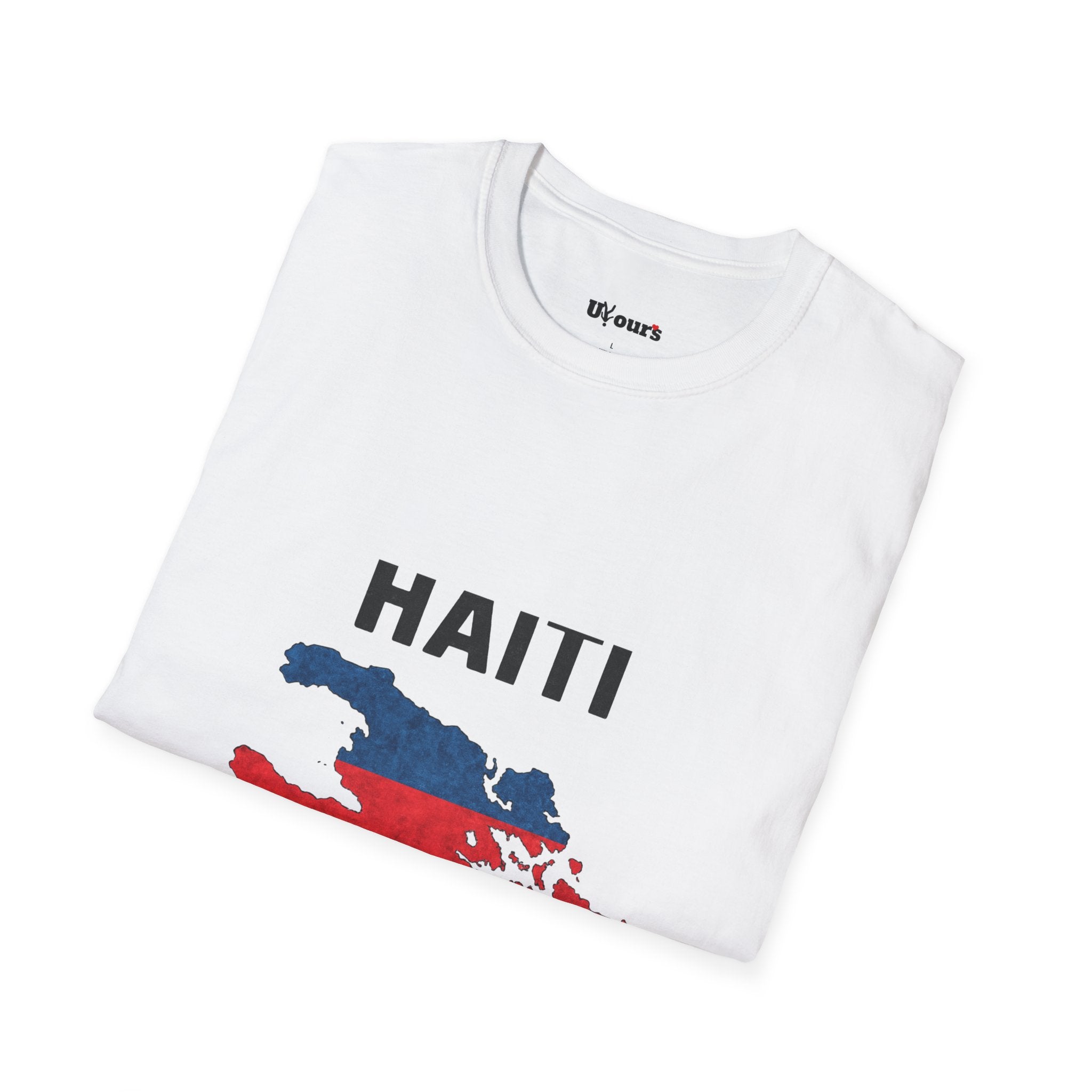 Haiti Flag Map T-Shirt — Patriotic Haiti Map Tee