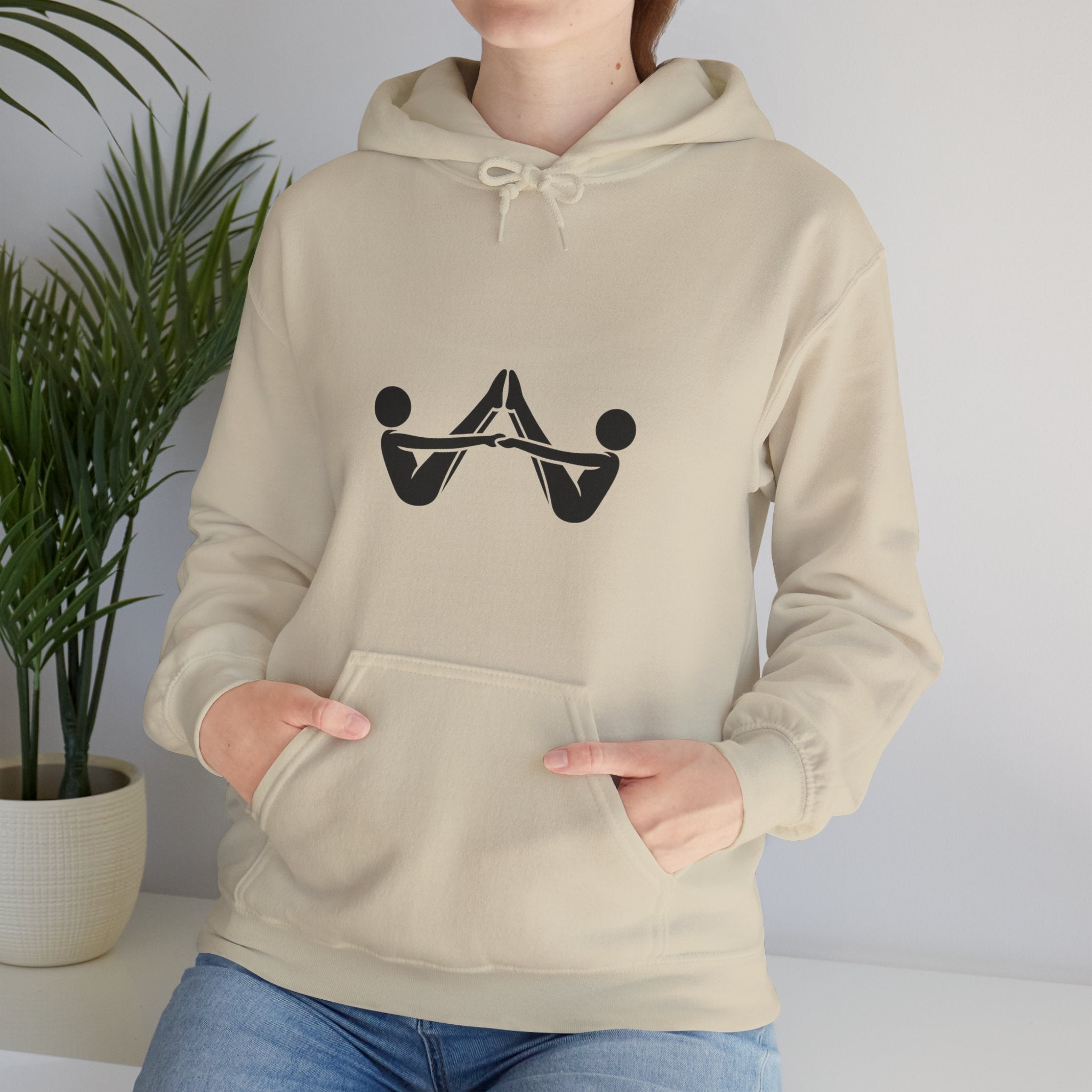 Hoodie — Minimalist Balance Symbol Pullover
