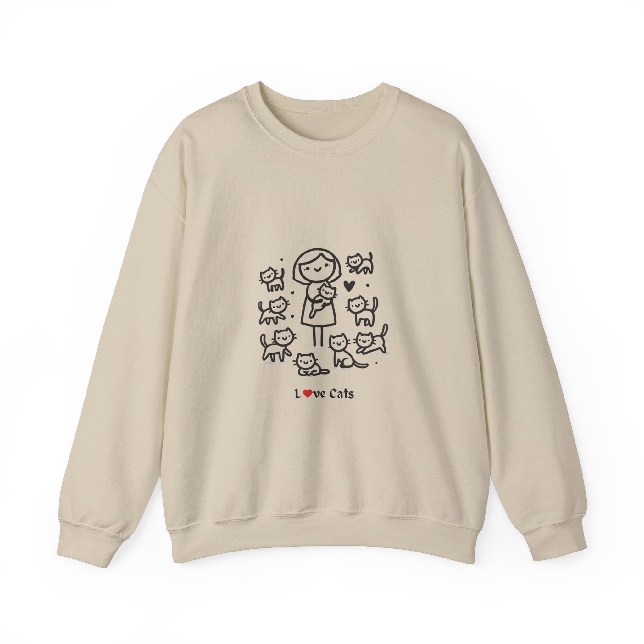 Unisex Heavy Blend™ Crewneck Sweatshirt Cat Theme