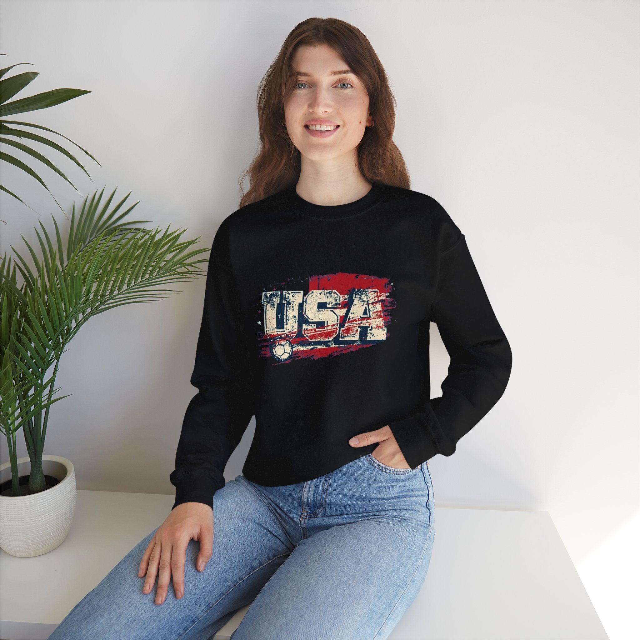 USA Soccer Crewneck Sweatshirt — Vintage American Soccer Pride