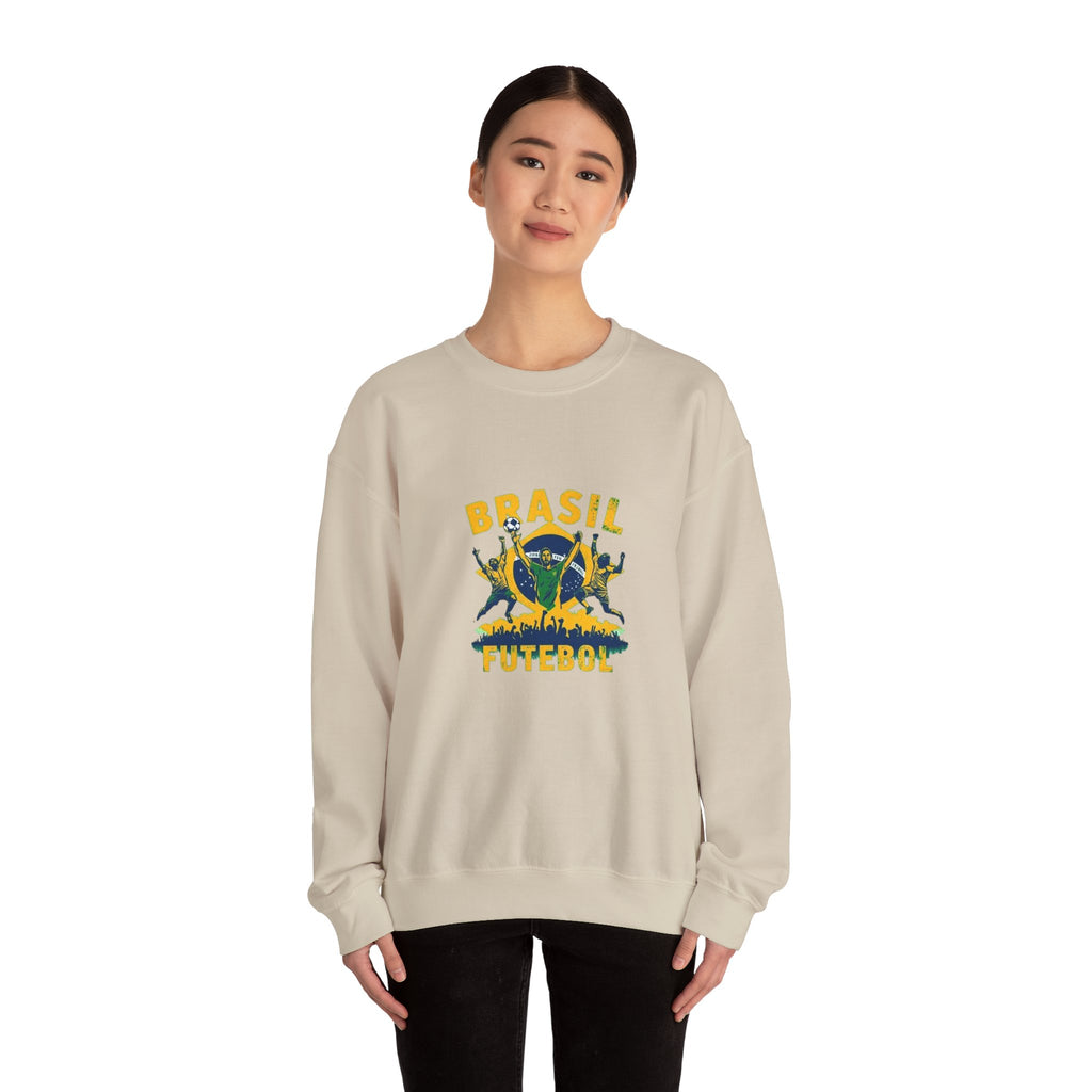 Brasil Futebol Crewneck Sweatshirt — Brazilian Soccer Graphic Pullover