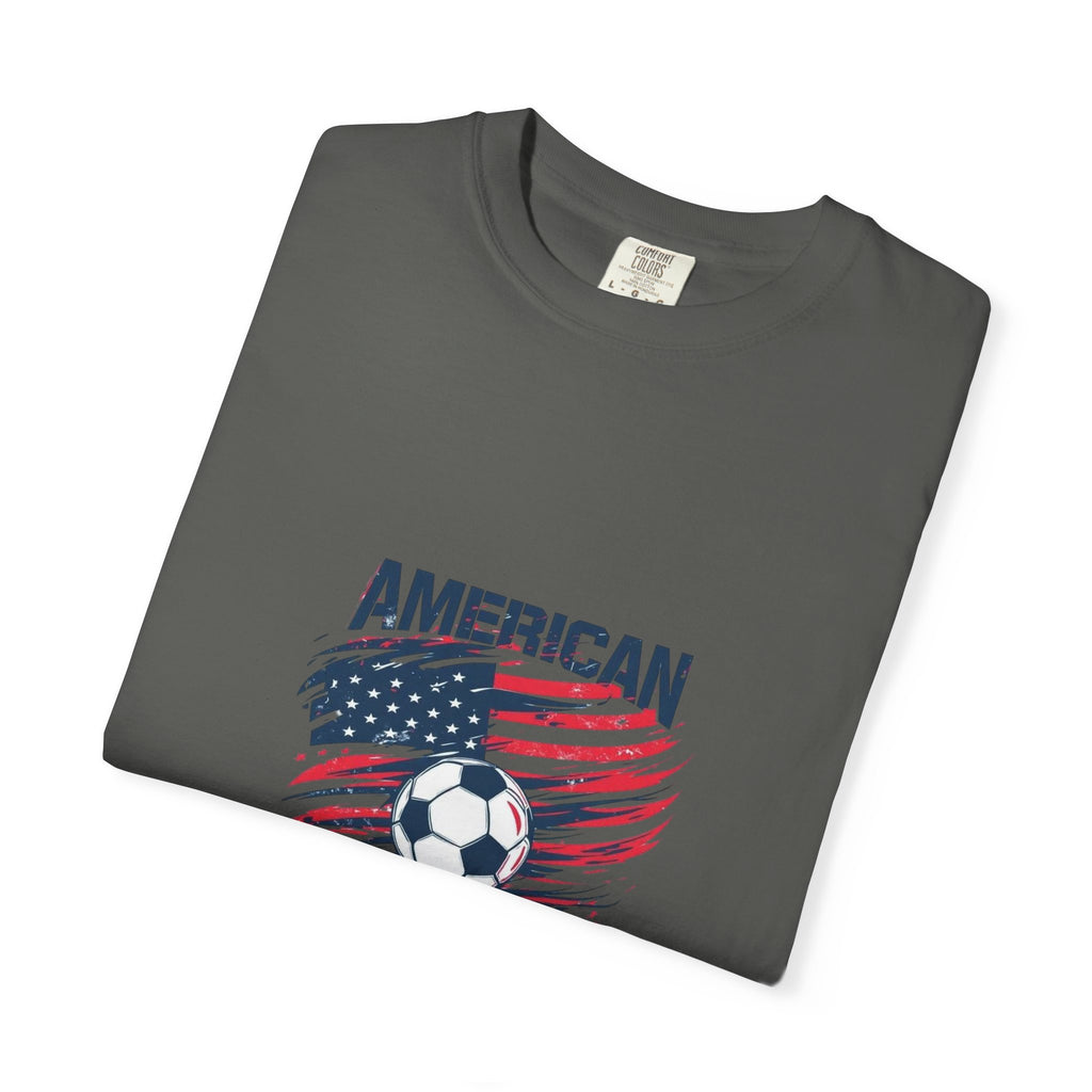 Soccer USA T-Shirt – "American" Flag & Soccer Ball Graphic