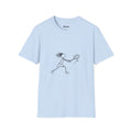 Stick Figure Girl Playing Tennis T-Shirt | Tennis Player Line Art