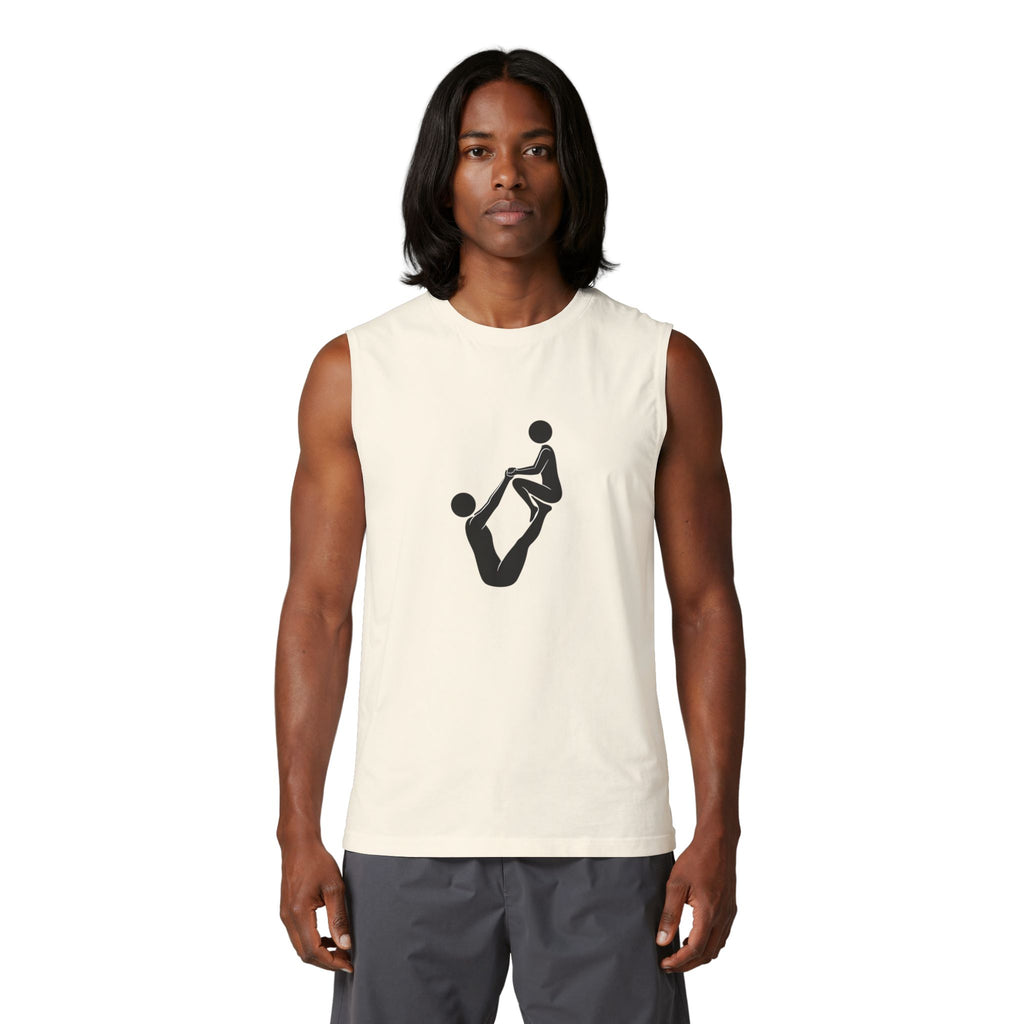 Acro Yoga Pose Muscle Tank — Partner Acrobatics Graphic Tank Top