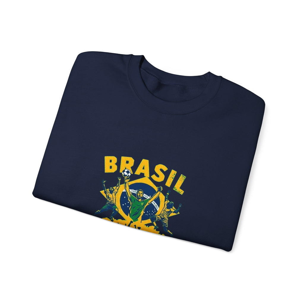 Brasil Futebol Crewneck Sweatshirt — Brazilian Soccer Graphic Pullover
