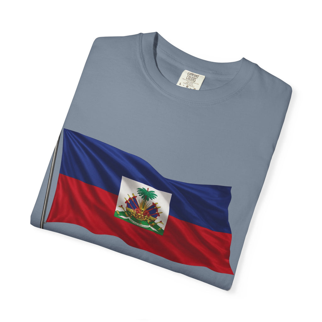Haiti Flag T-Shirt — "L'Union fait la Force" Patriotic Tee