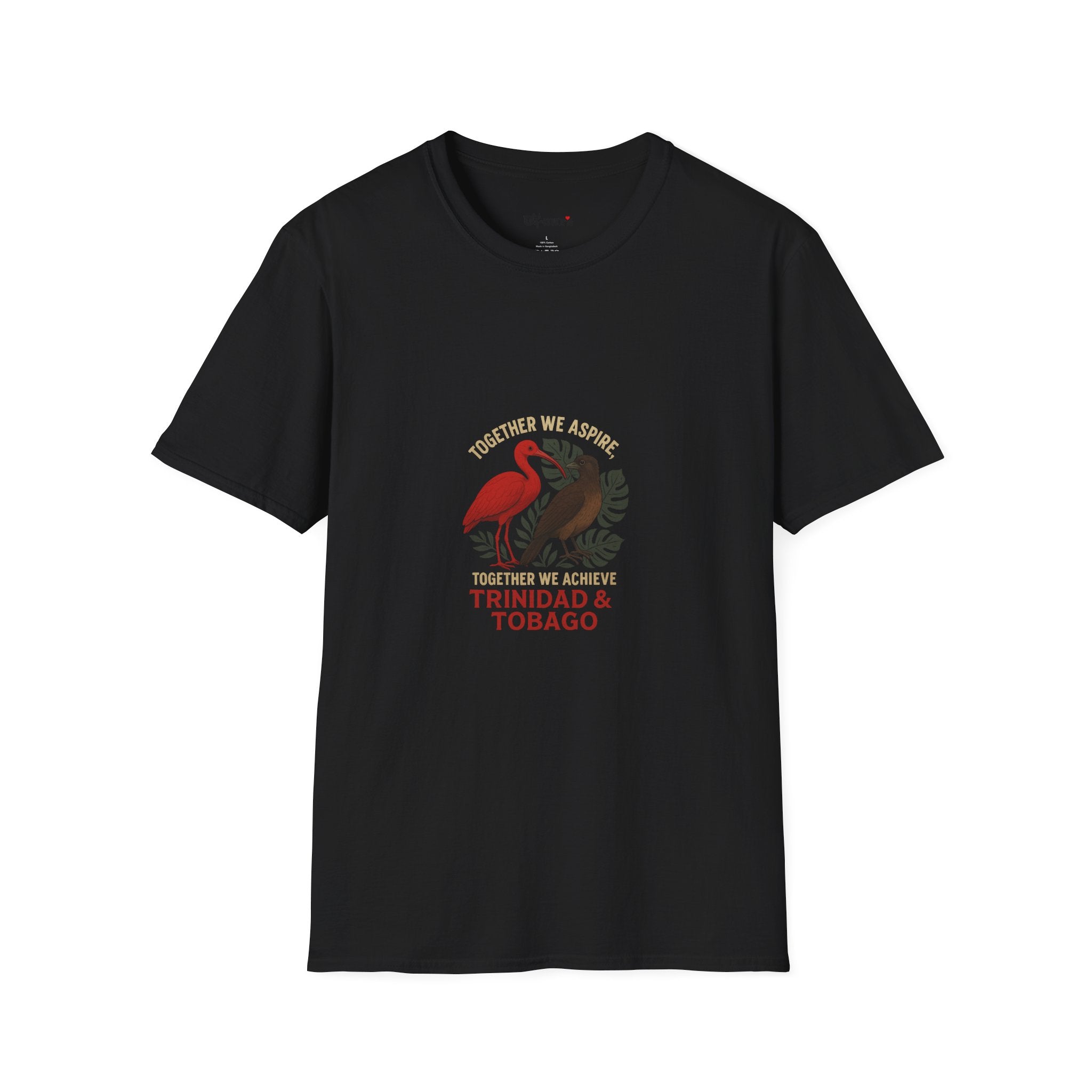 Trinidad & Tobago Floral Flamingo T-Shirt — Tropical Island Pride Graphic Tee