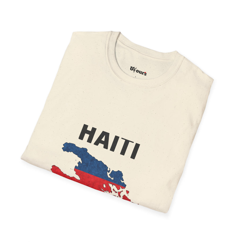 Haiti Flag Map T-Shirt — Patriotic Haiti Map Tee