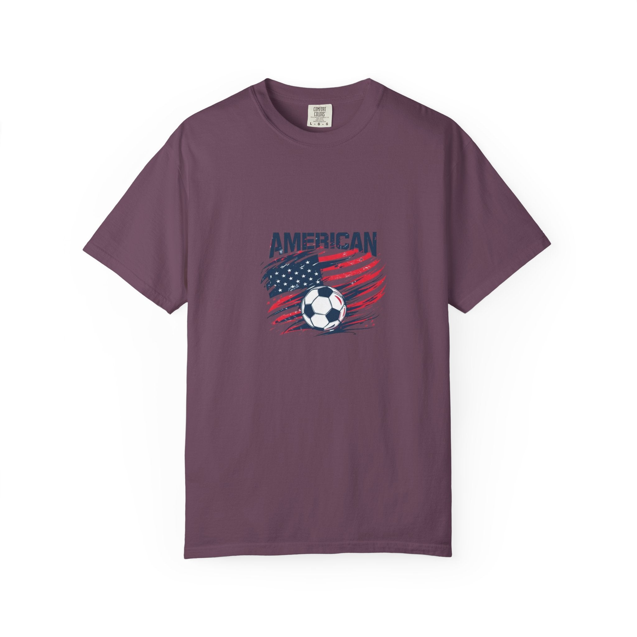 Soccer USA T-Shirt – "American" Flag & Soccer Ball Graphic