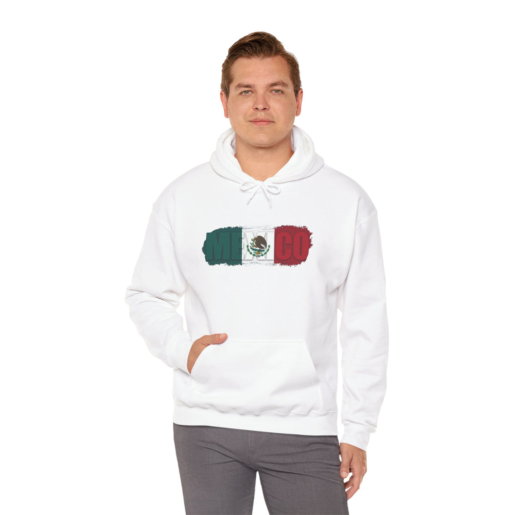 Mexico Flag Hoodie — Distressed Mexican Flag Graphic Pullover