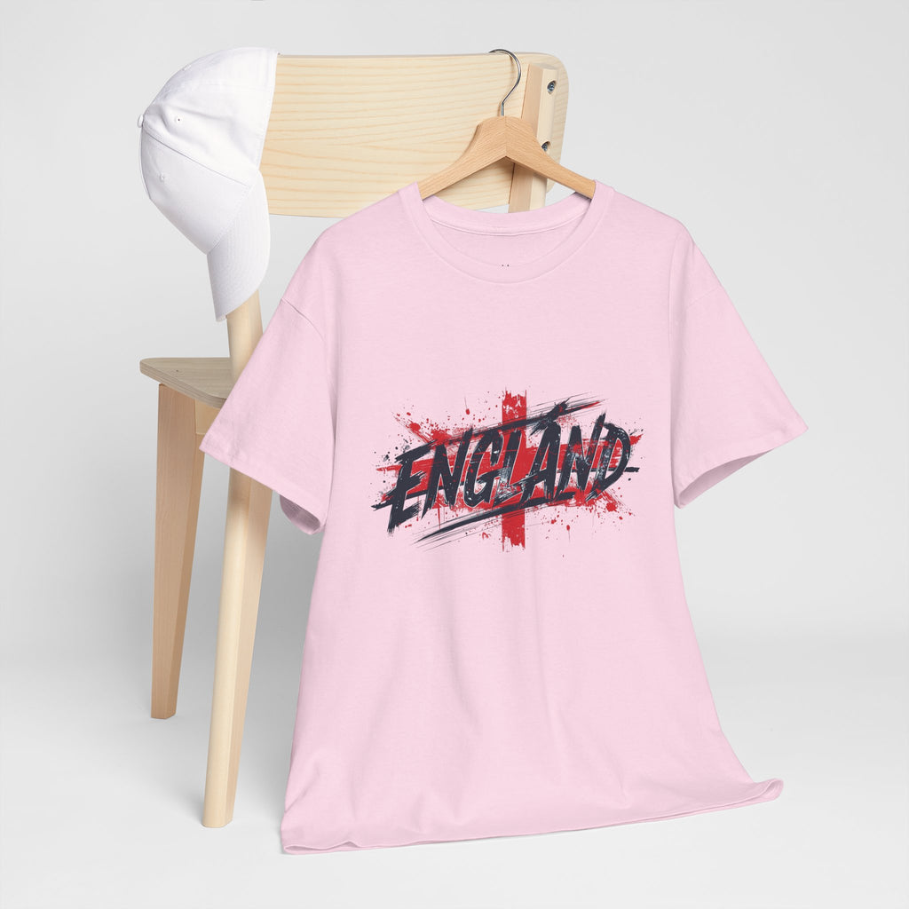 England Graphic T-Shirt — Grunge St. George Cross Football Fan Tee