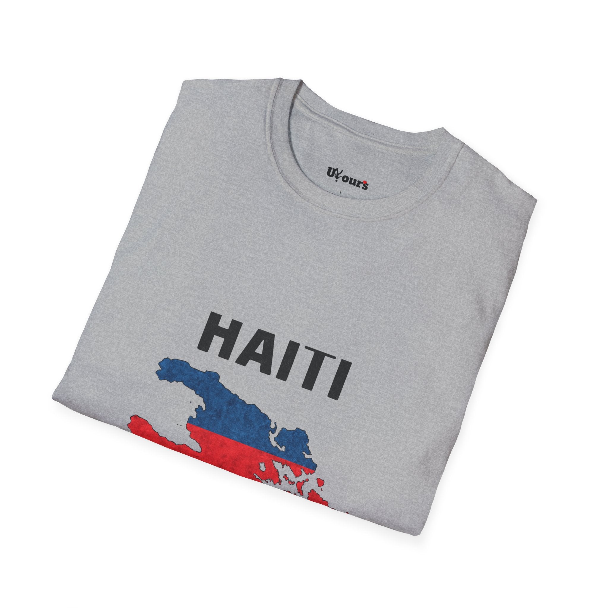 Haiti Flag Map T-Shirt — Patriotic Haiti Map Tee