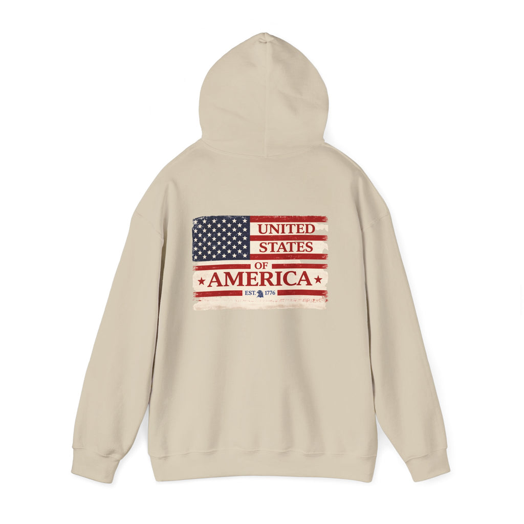 United States of America flag Hoodie | Vintage American flag sweatshirt