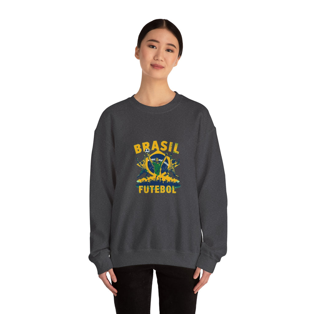 Brasil Futebol Crewneck Sweatshirt — Brazilian Soccer Graphic Pullover