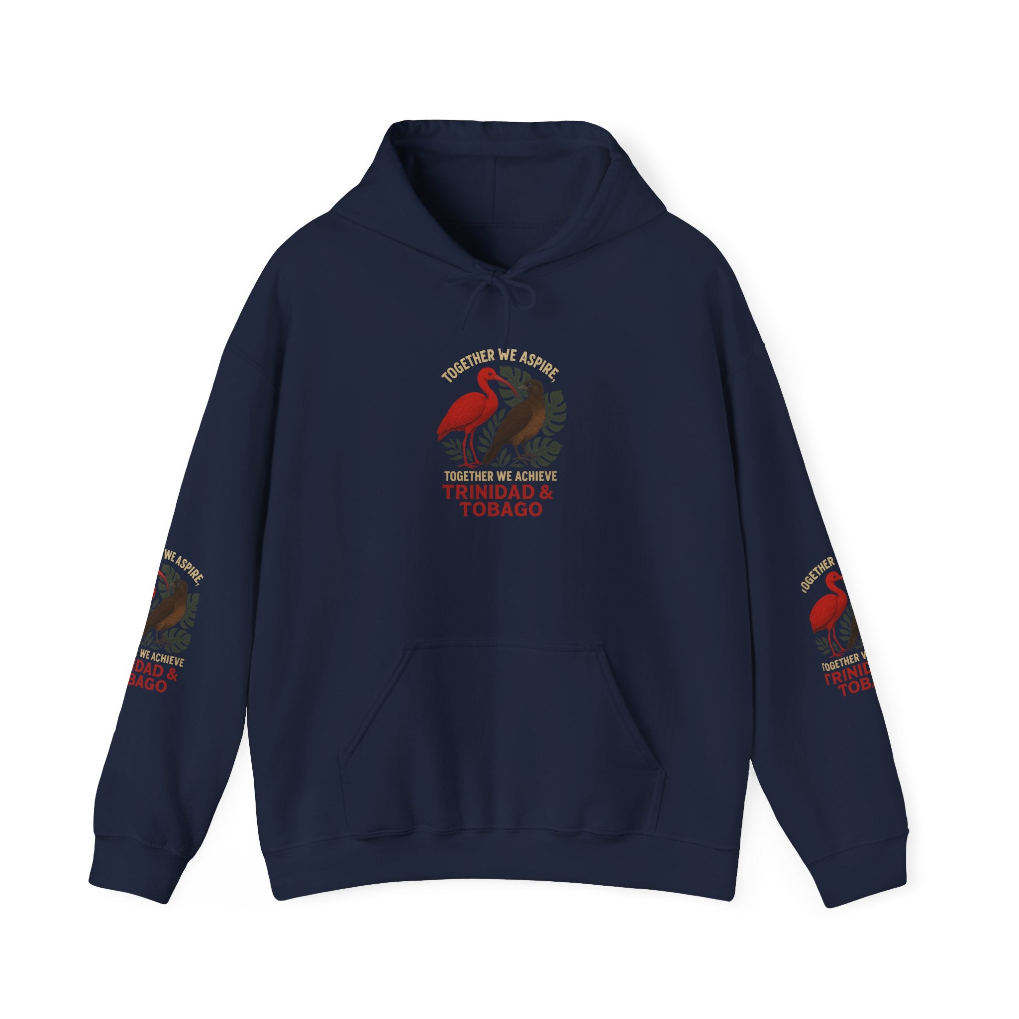 Trinidad & Tobago Flamingo Crest Hoodie | Island Pride Sweatshirt