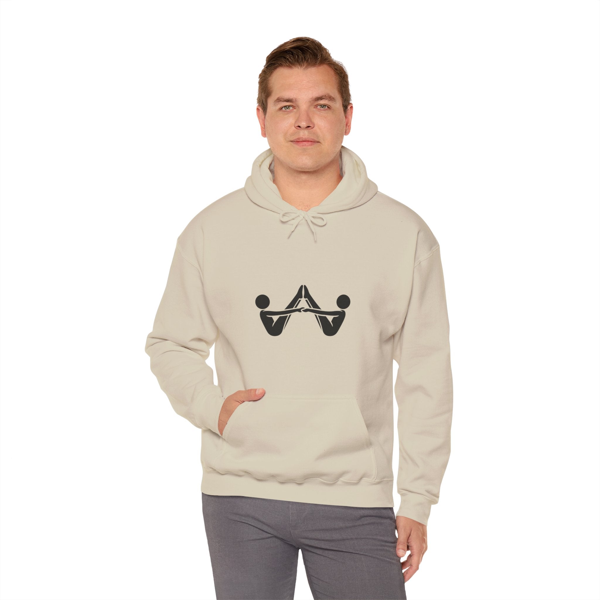Hoodie — Minimalist Balance Symbol Pullover