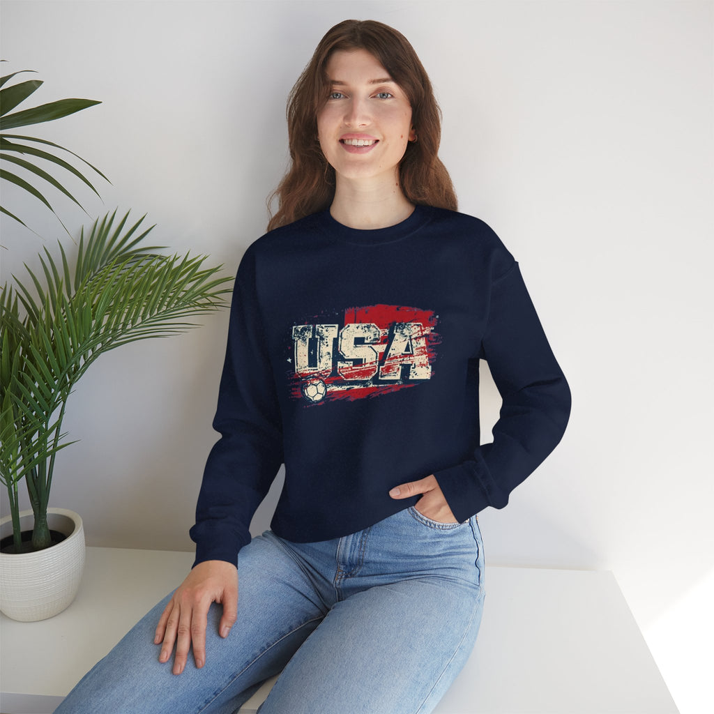 USA Soccer Crewneck Sweatshirt — Vintage American Soccer Pride