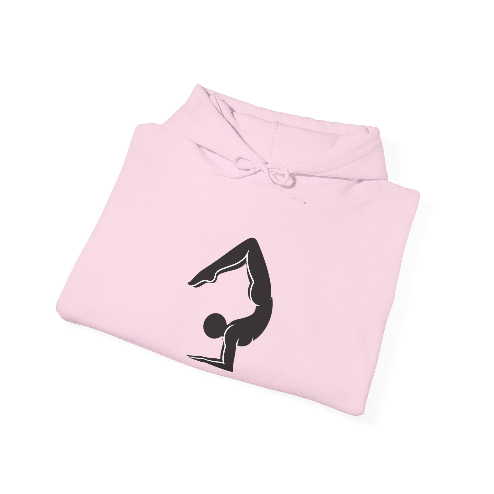 Yoga Pose Hoodie — Minimal Handstand Silhouette Sweatshirt