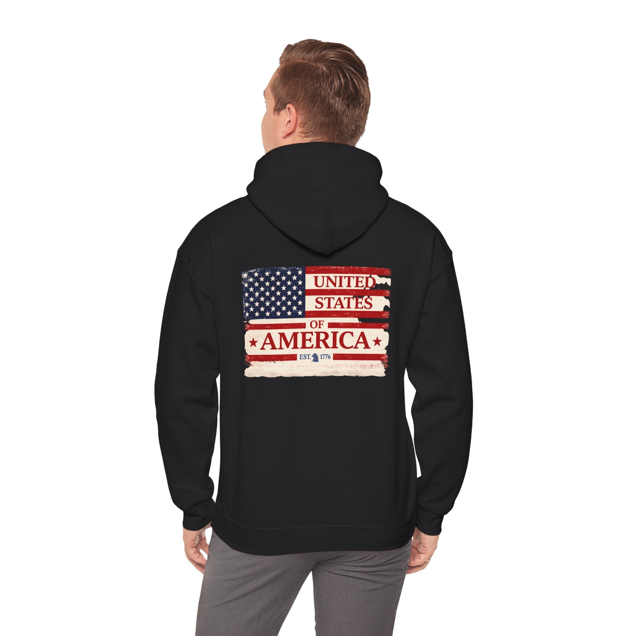 United States of America flag Hoodie | Vintage American flag sweatshirt
