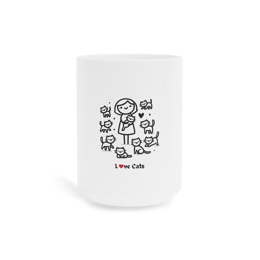 Ceramic Mugs (15oz\20oz) Cat Lover