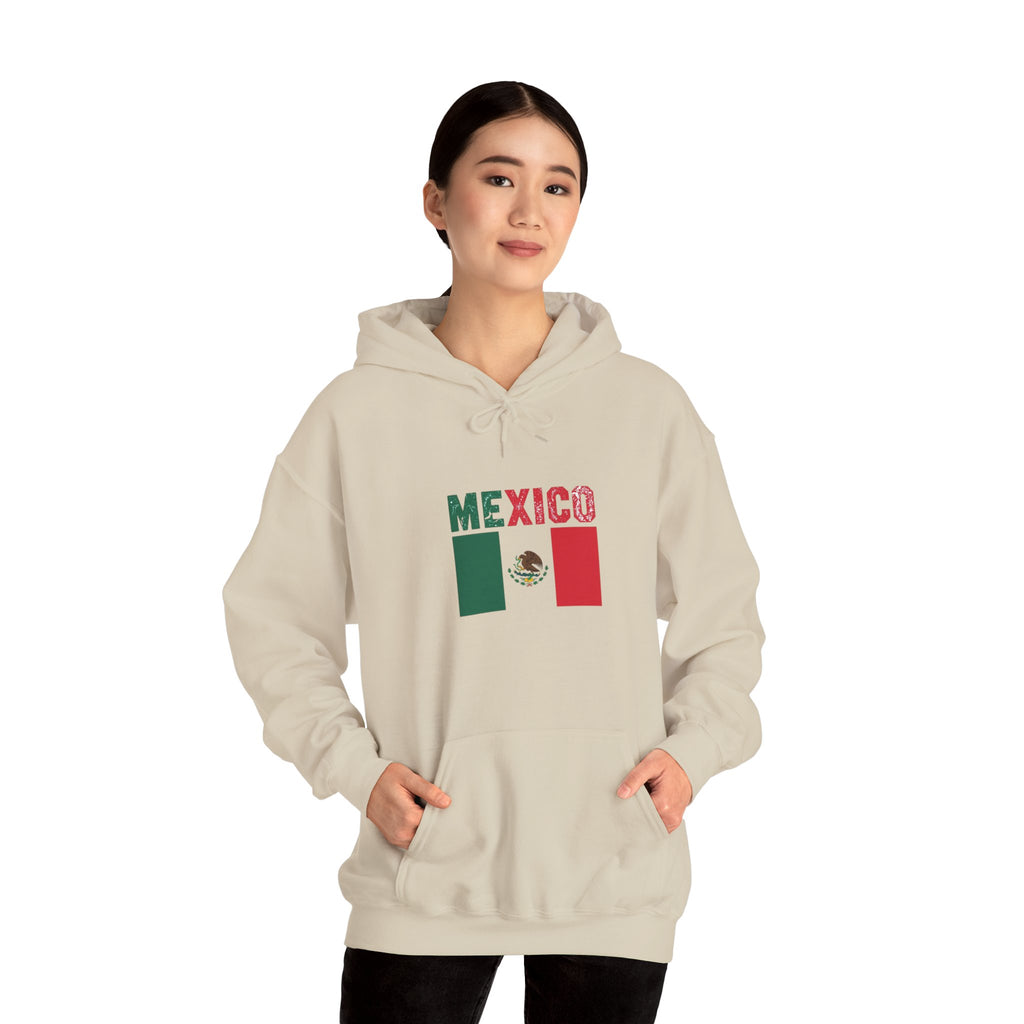 Mexico Flag Hoodie - Mexican Pride Pullover with National Emblem
