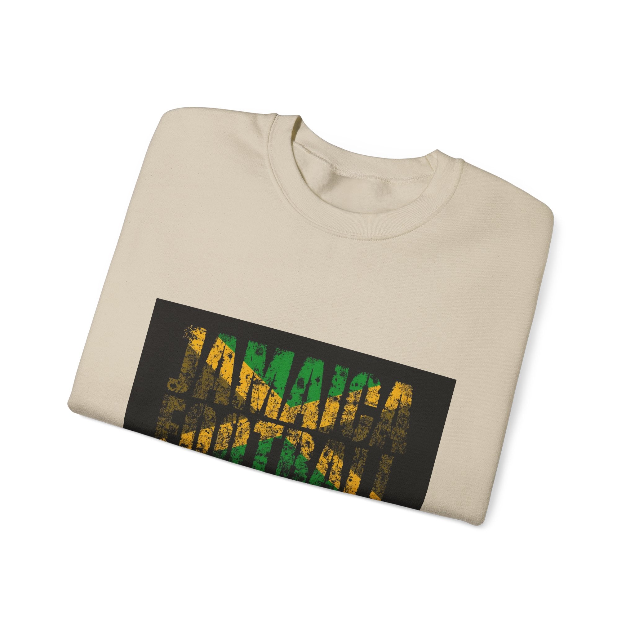 Crewneck Sweatshirt — Jamaican Flag Patterned DNA Graphic