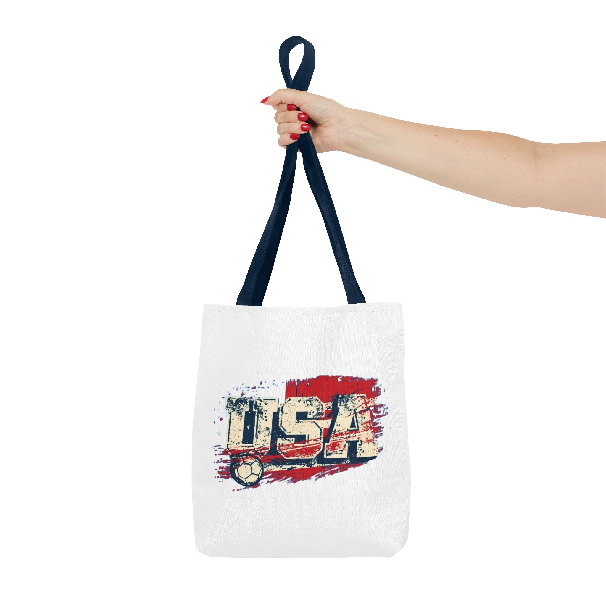 Patriotic USA Tote Bag — American Pride Eagle & Flag All-Over Print
