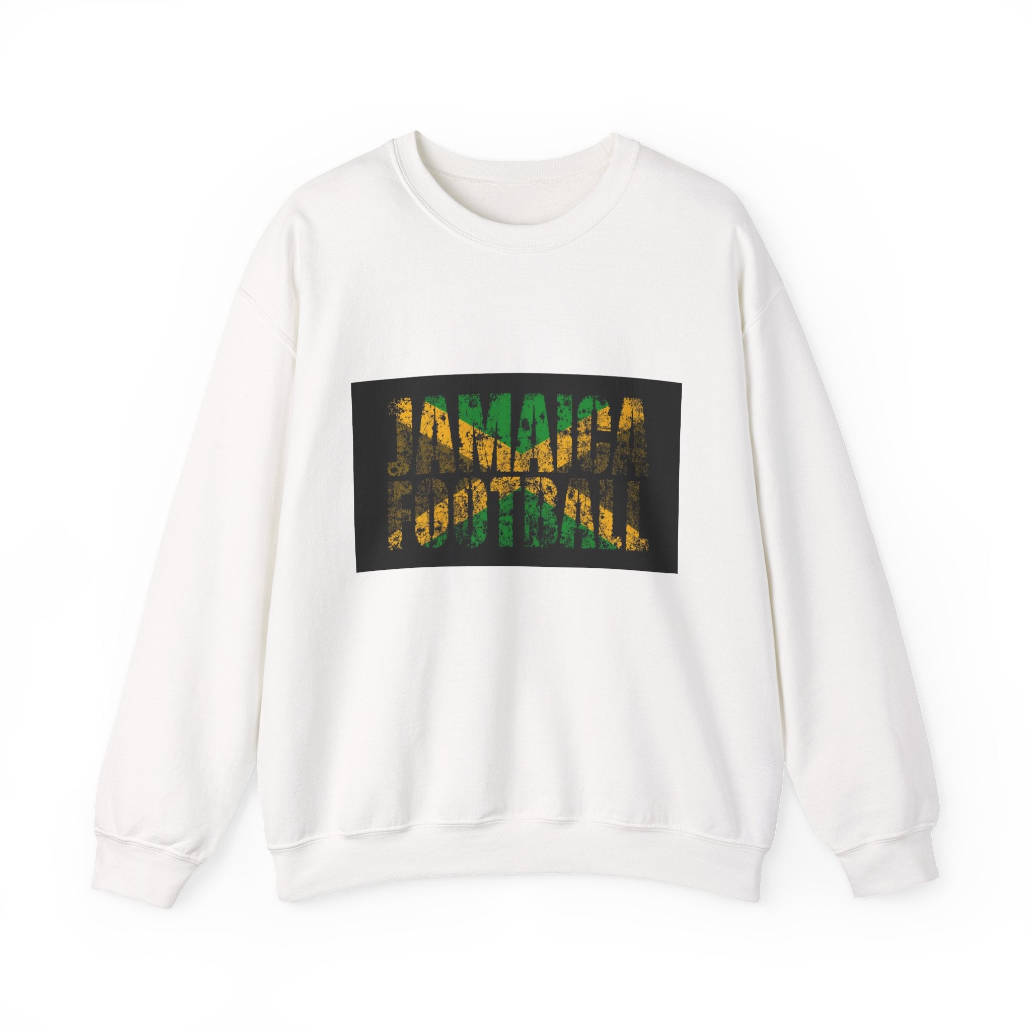 Crewneck Sweatshirt — Jamaican Flag Patterned DNA Graphic