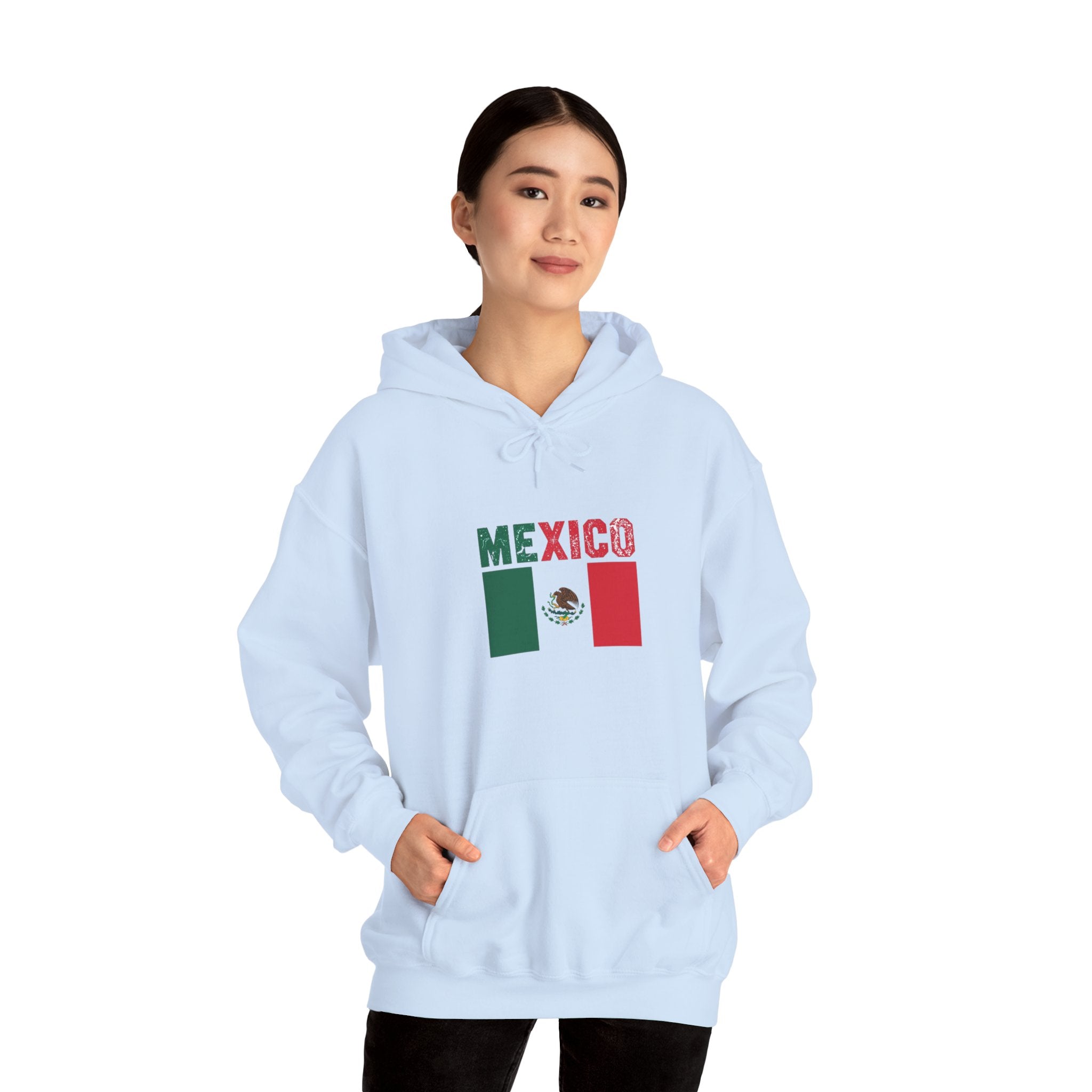 Mexico Flag Hoodie - Mexican Pride Pullover with National Emblem