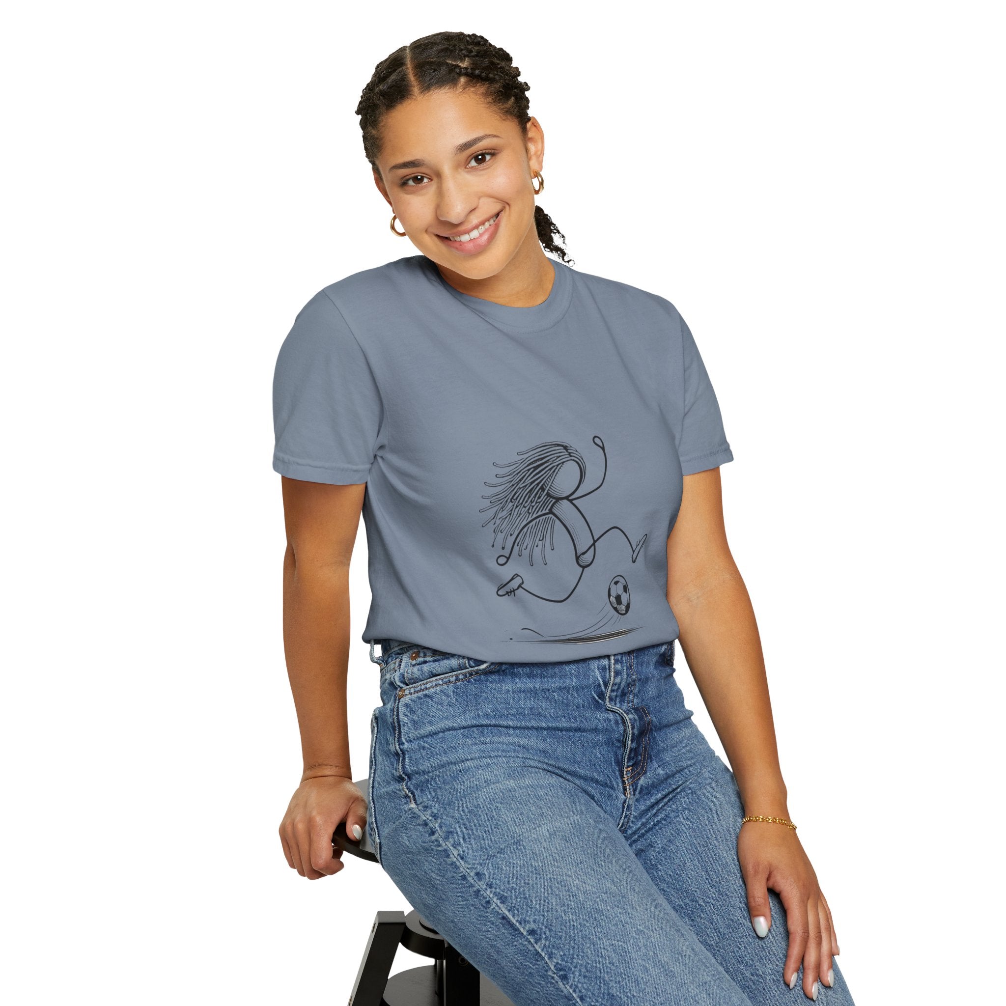 Soccer Girl Sketch T-Shirt