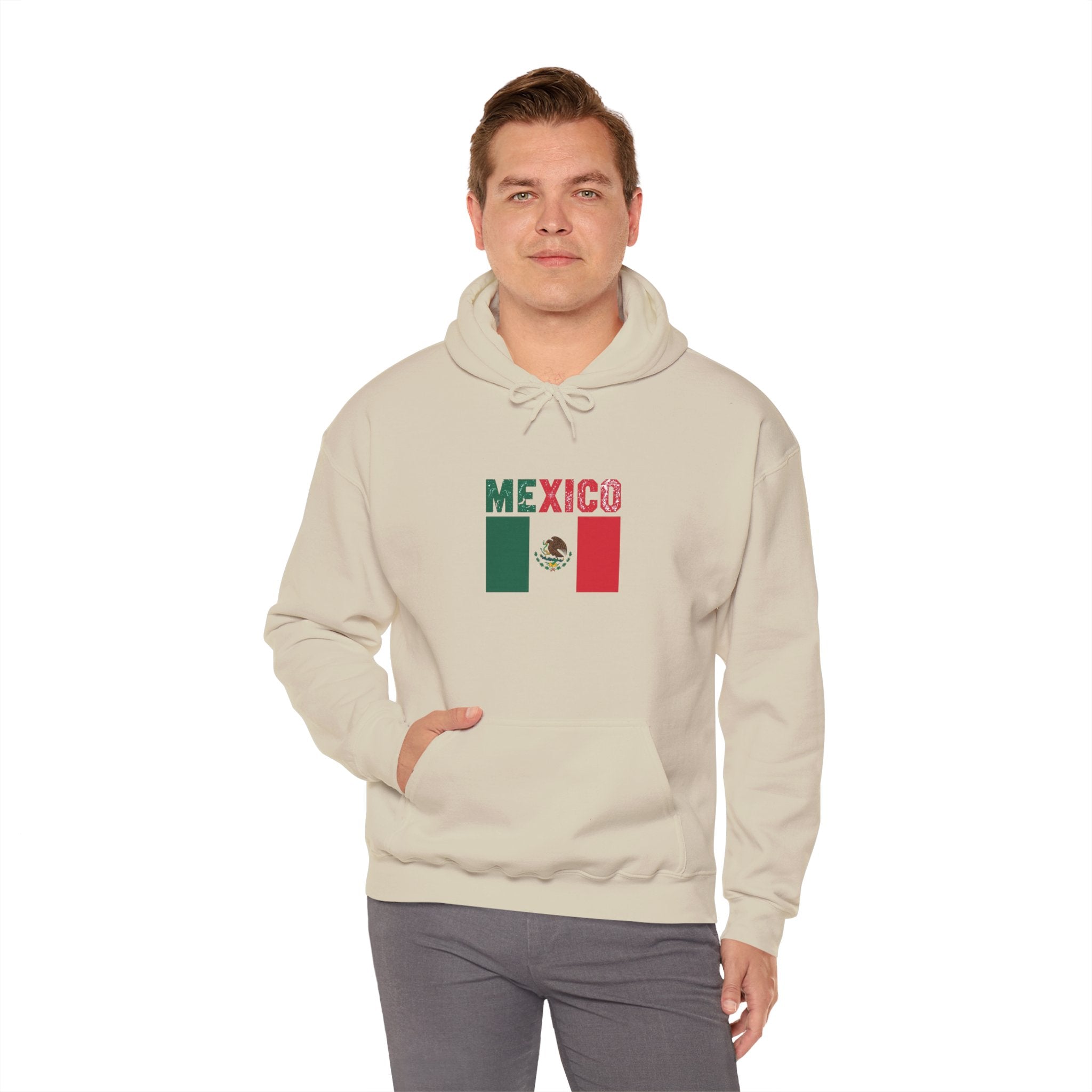 Mexico Flag Hoodie - Mexican Pride Pullover with National Emblem