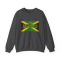 Jamaica Flag Crewneck Sweatshirt — Retro Jamaica Graphic Pullover