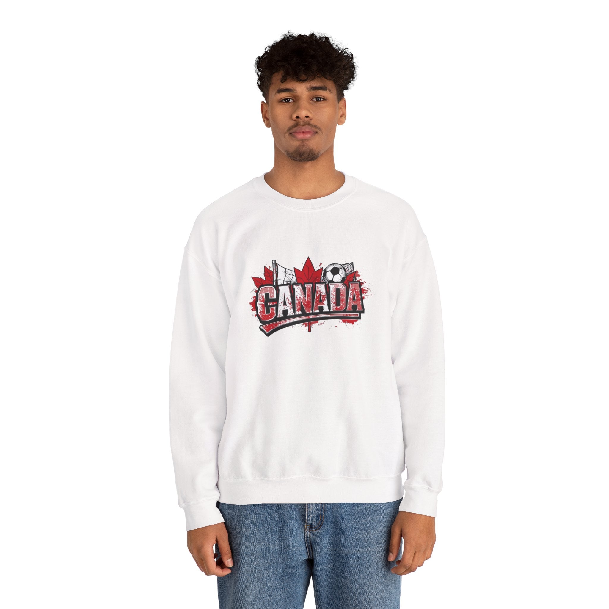 Canada Soccer Crewneck Sweatshirt – Maple Leaf Canada Graphic