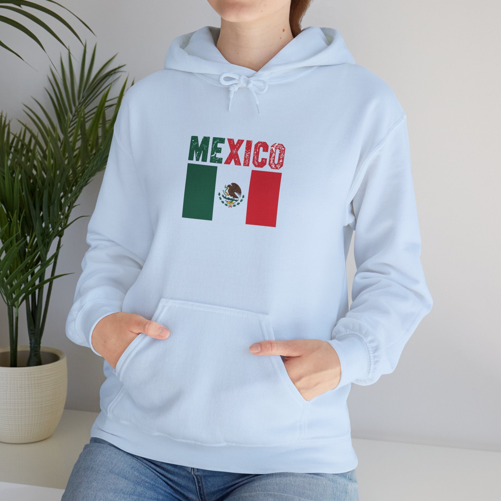 Mexico Flag Hoodie - Mexican Pride Pullover with National Emblem