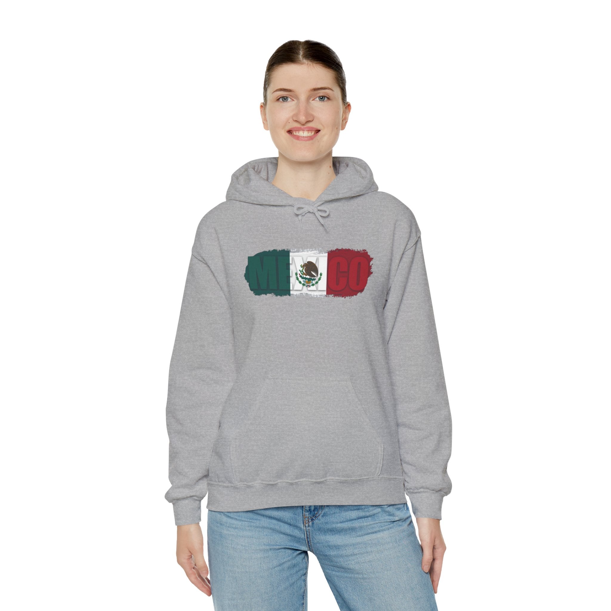 Mexico Flag Hoodie — Distressed Mexican Flag Graphic Pullover