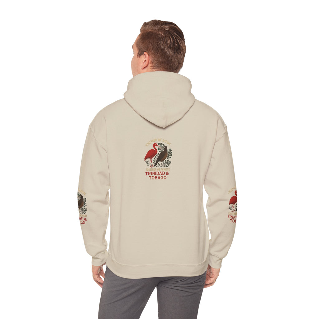 Trinidad & Tobago Flamingo Crest Hoodie | Island Pride Sweatshirt