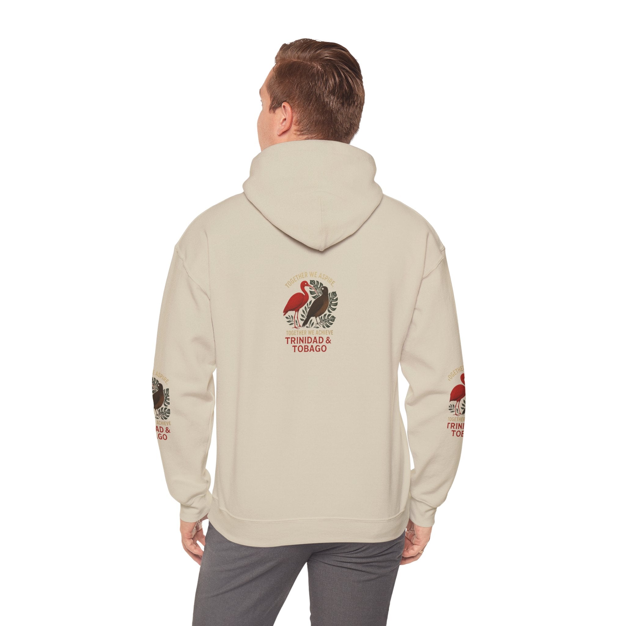 Trinidad & Tobago Flamingo Crest Hoodie | Island Pride Sweatshirt