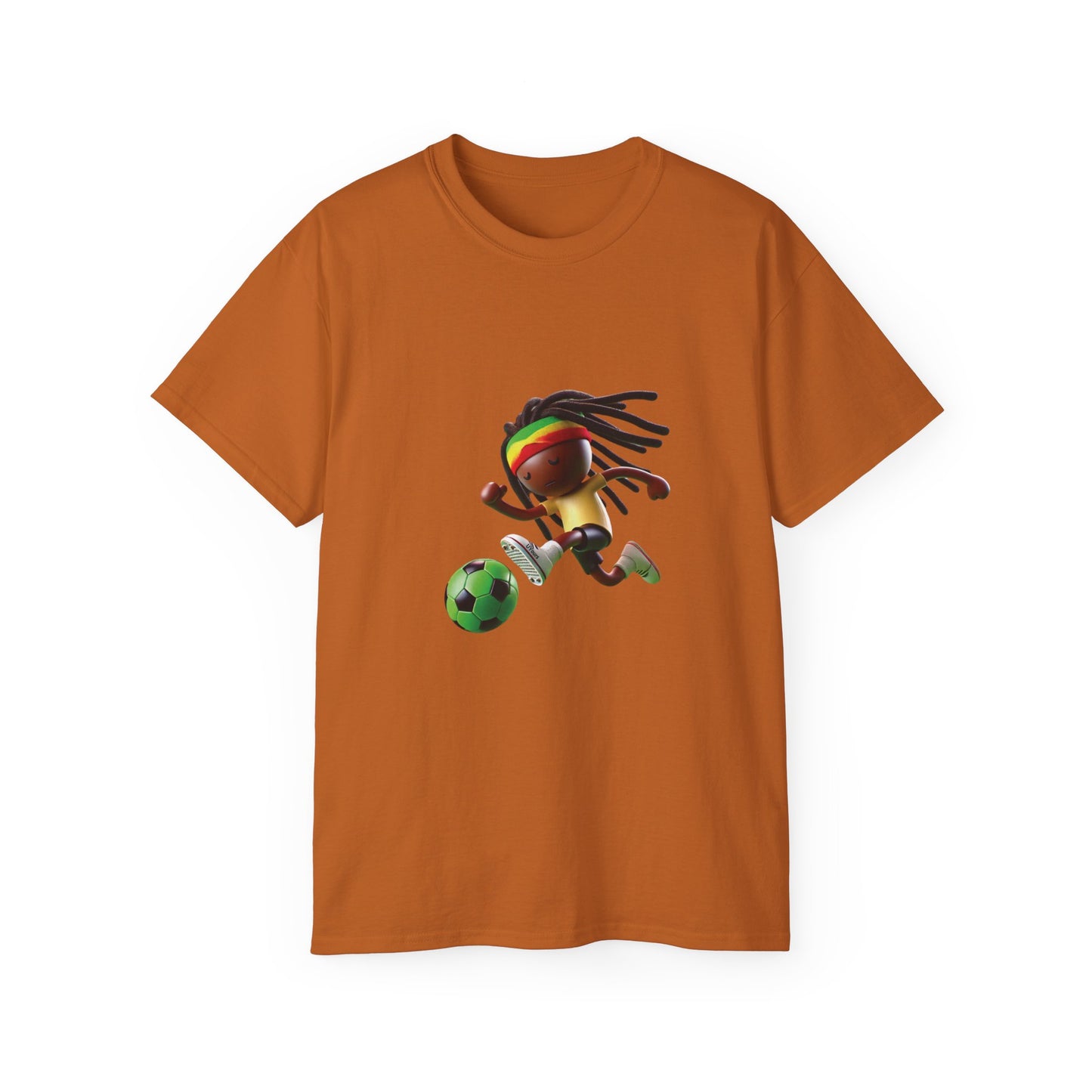 Unisex Ultra Cotton Tee Dread Soccer Player Irie
