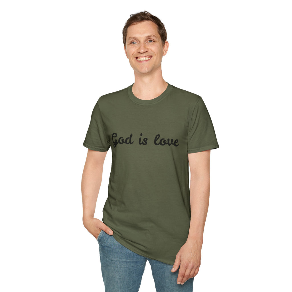 God is Love T-Shirt | Script Faith Christian Tee