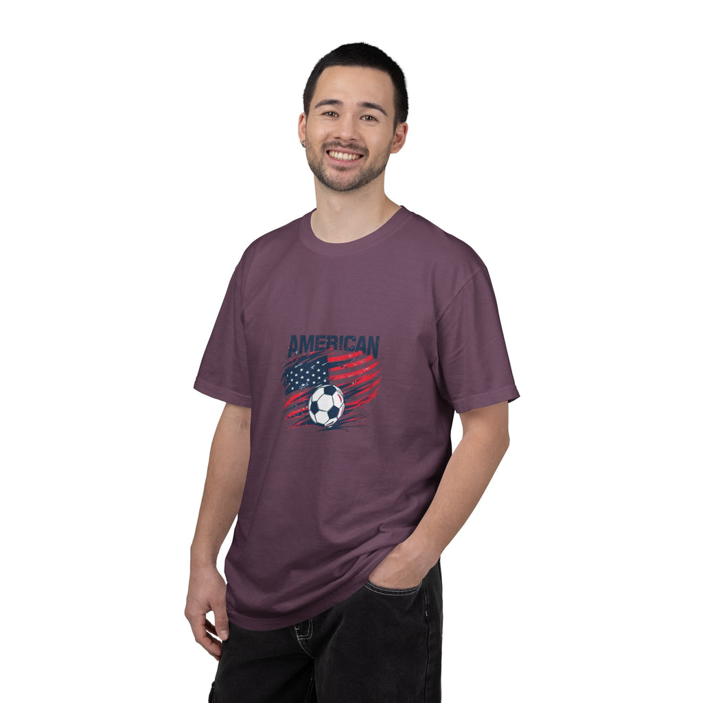 Soccer USA T-Shirt – "American" Flag & Soccer Ball Graphic