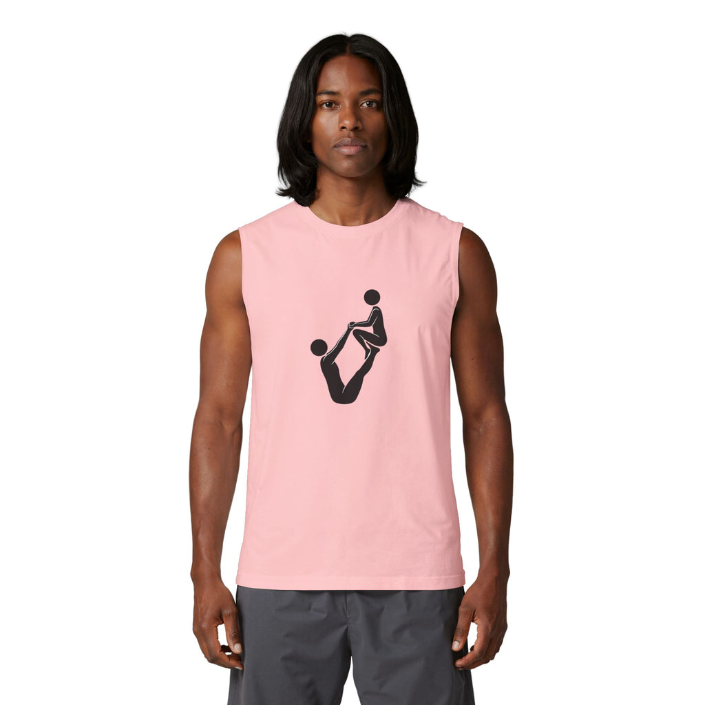 Acro Yoga Pose Muscle Tank — Partner Acrobatics Graphic Tank Top