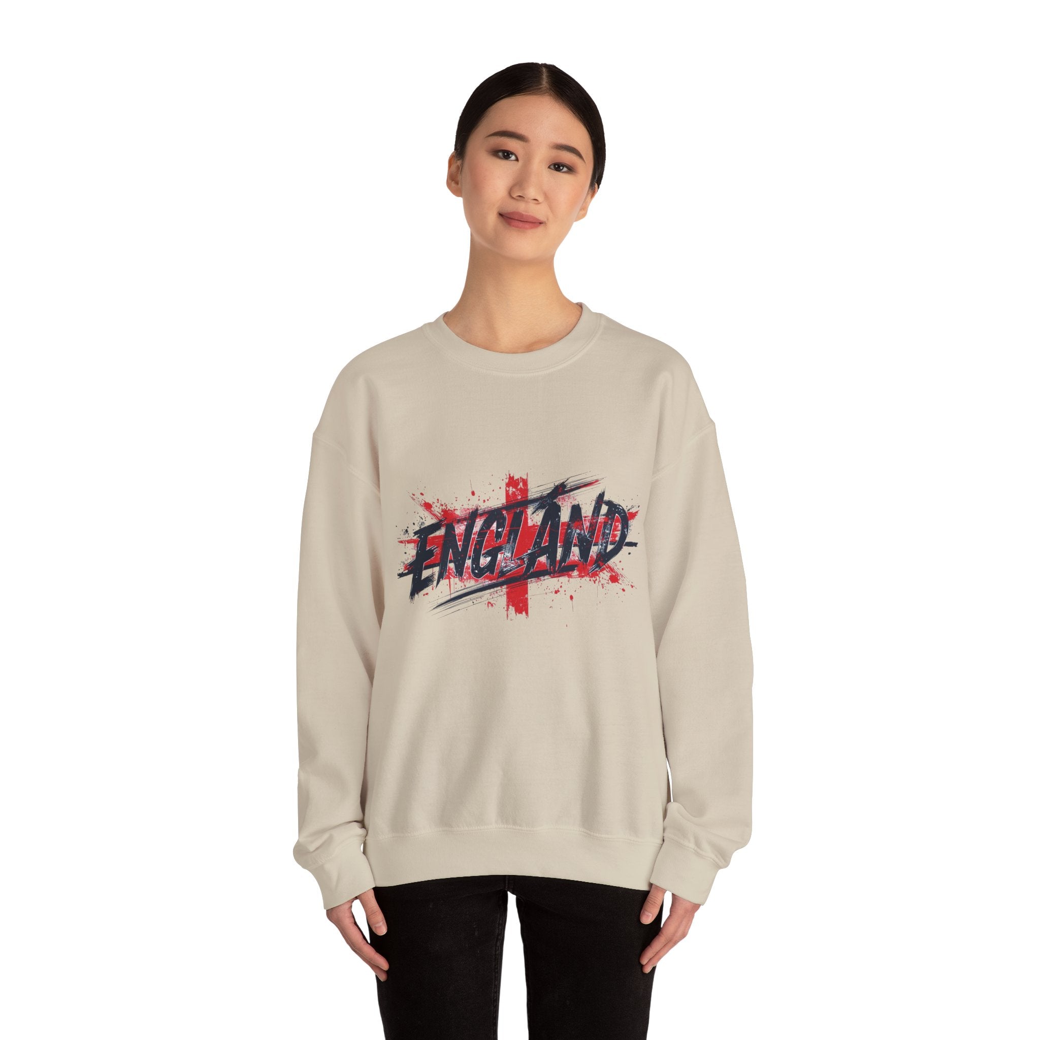 England Flag Grunge Sweatshirt