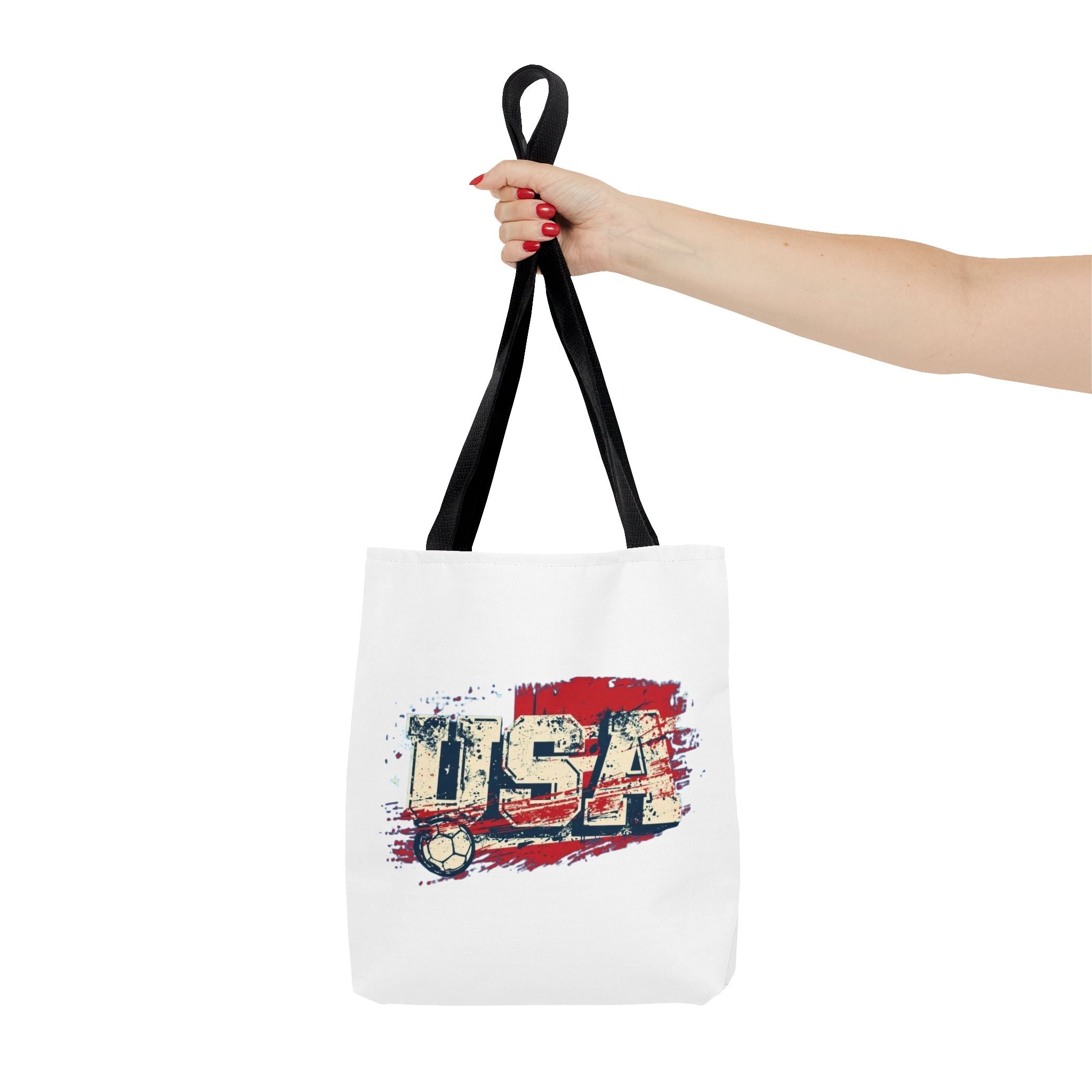 Patriotic USA Tote Bag — American Pride Eagle & Flag All-Over Print