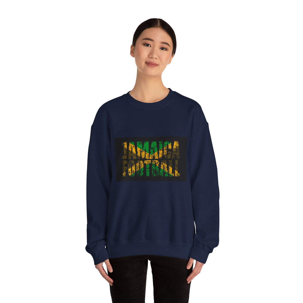 Crewneck Sweatshirt — Jamaican Flag Patterned DNA Graphic