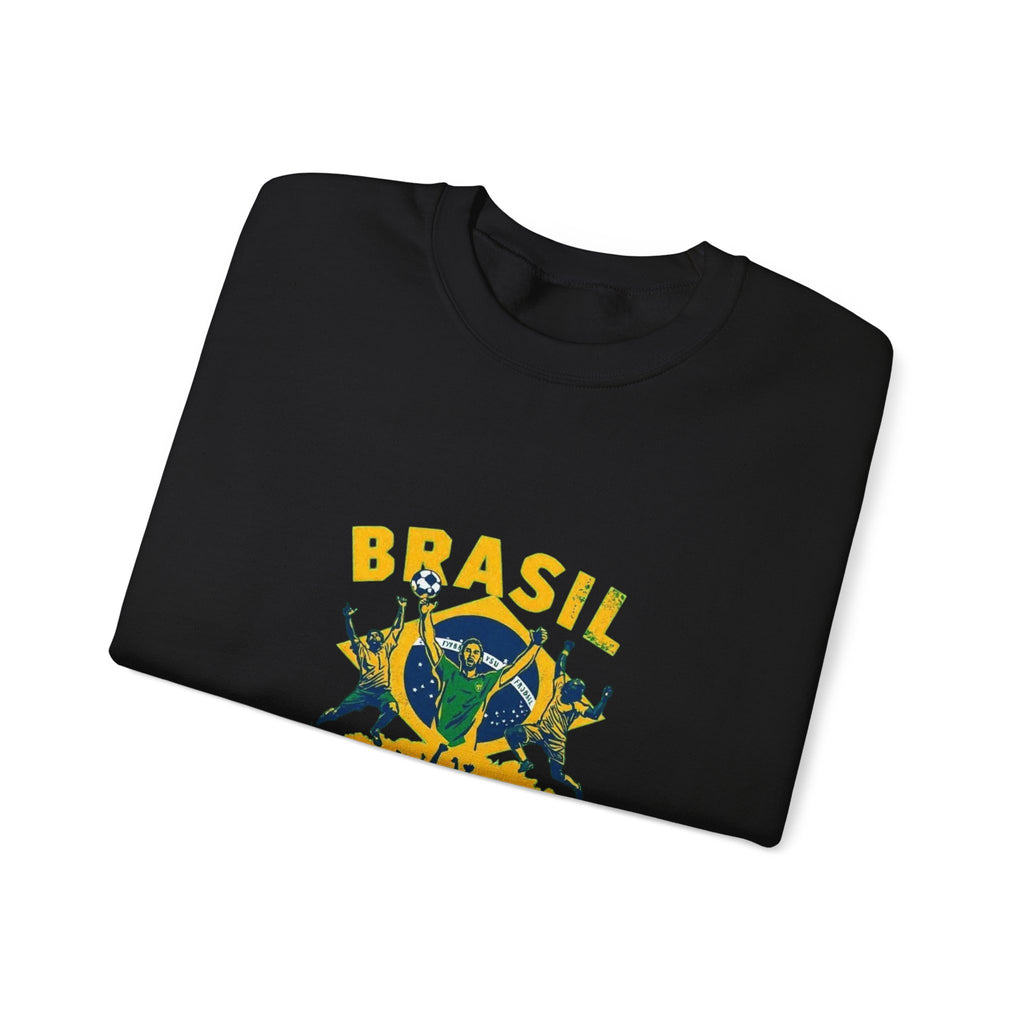 Brasil Futebol Crewneck Sweatshirt — Brazilian Soccer Graphic Pullover