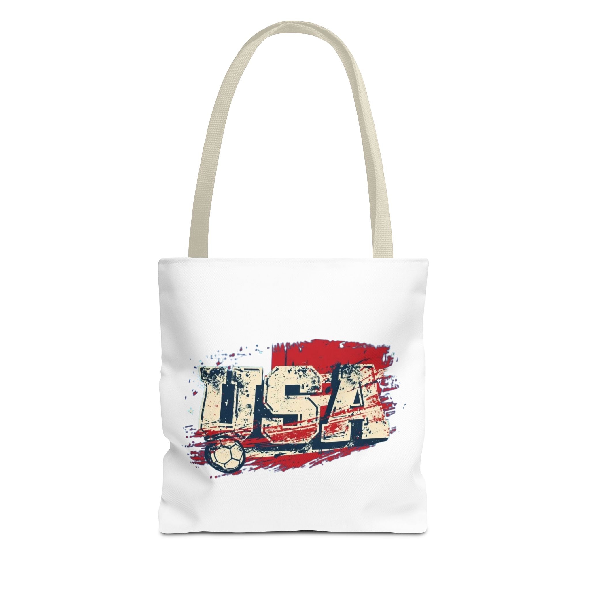 Patriotic USA Tote Bag — American Pride Eagle & Flag All-Over Print
