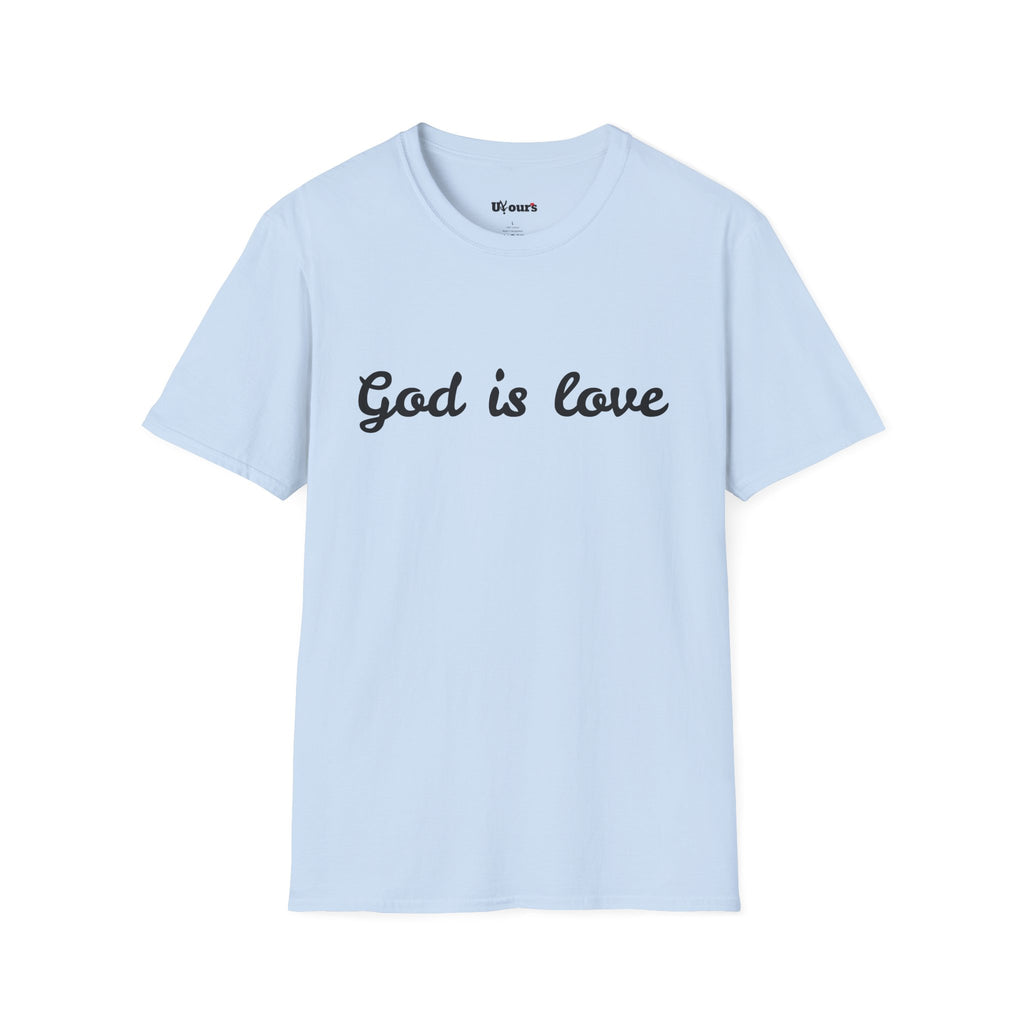 God is Love T-Shirt | Script Faith Christian Tee