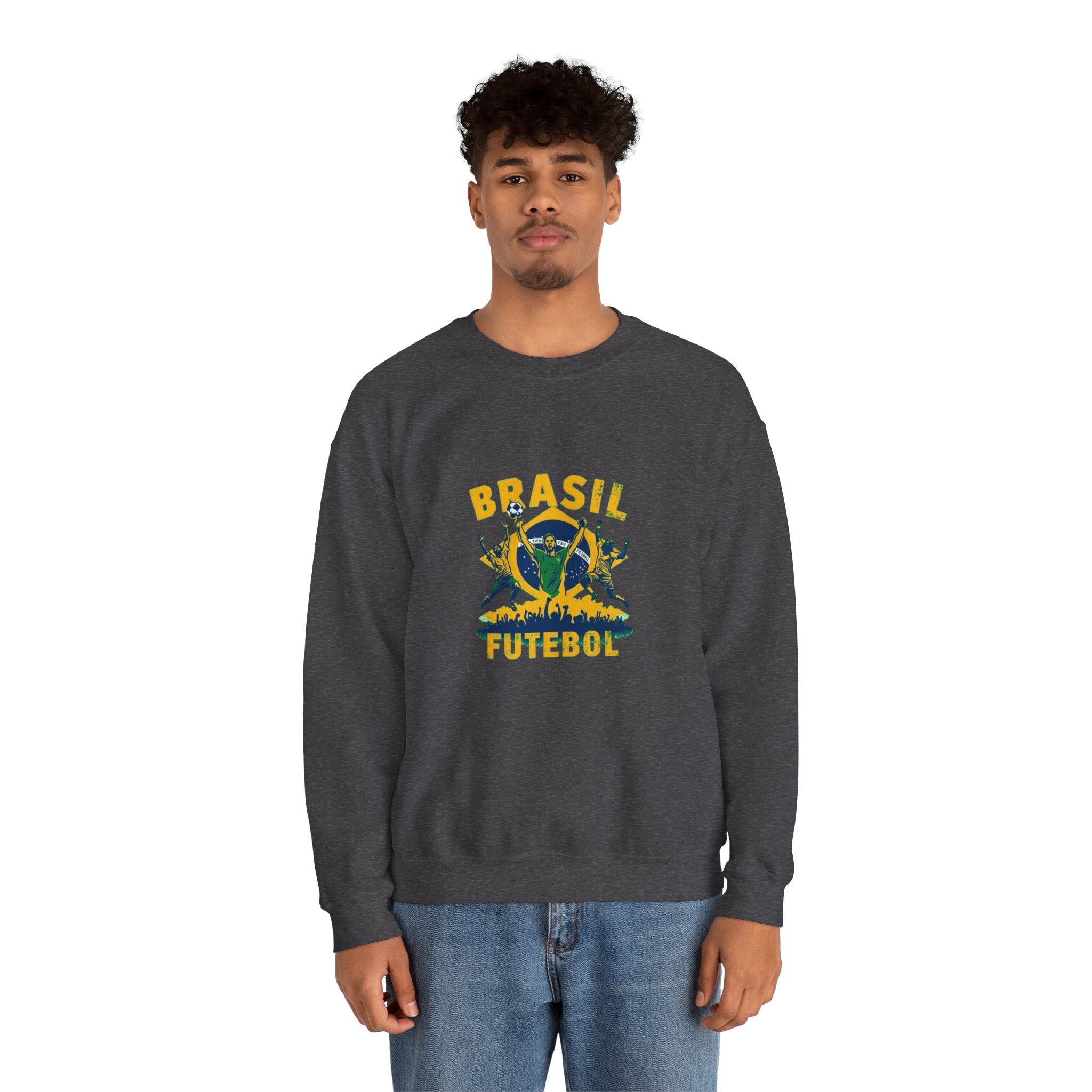 Brasil Futebol Crewneck Sweatshirt — Brazilian Soccer Graphic Pullover